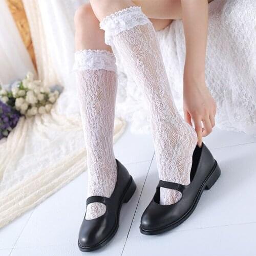 Soft Sexy Lace Floral Short Ankle Fishnet Socks for Women Girls Ladies (SO17)