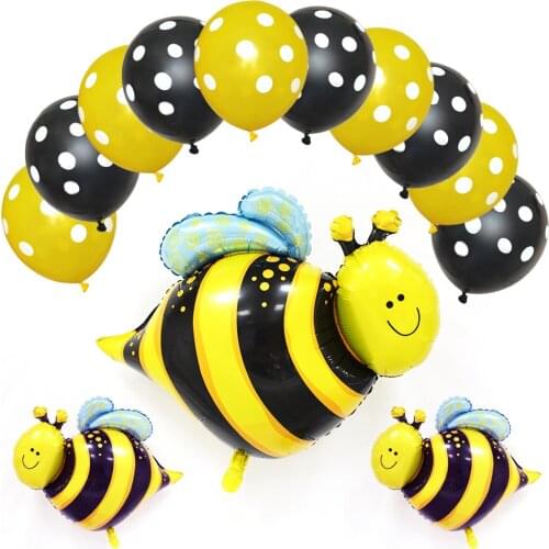Latex balloon insect bee theme children birthday party decoration red wedding balloon baby shower decoration children gift