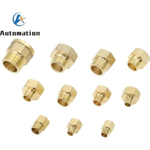 1pcs Copper M/F 1/8",1/4",3/8",1/2" 3/4" BSP Male to Female Threaded Brass Coupler Adapter Brass Pipe Fitting
