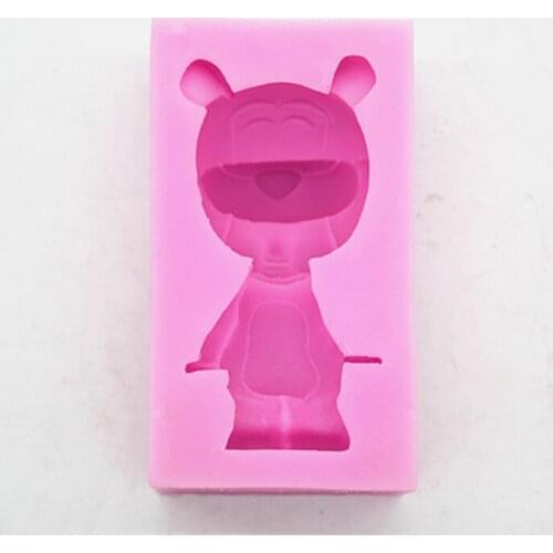 Bear Aromatic Gypsum Car Breeze Cake Decorative Die Silicone Mold C1154