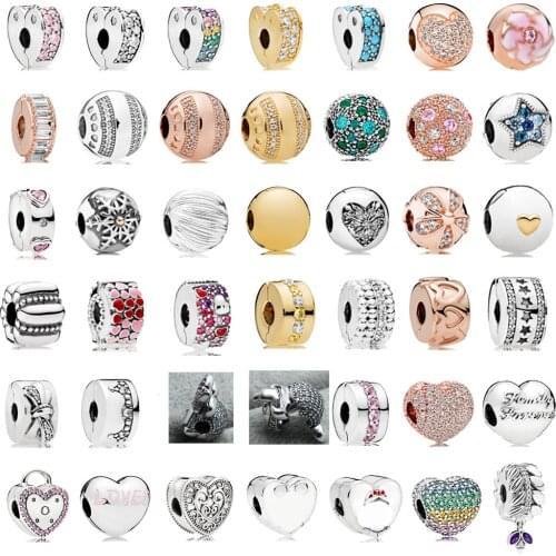 Pdb 09 100% 925 sterling silver original love curve pink ice formed grainy sparkling hairpin suitable for ladies jewelry gifts