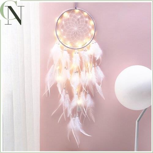 2021 Innovative Dream Catcher Hand-Woven Pendant Ornaments Handmade Dreamcatcher For Decoration Room Decoration With Lights