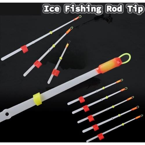 5Pcs Ice Fishing Float For Low Temperature -50C Stick Plastic Draft European Buoy Vertical Winter Ice Fishing Tackle Accessories