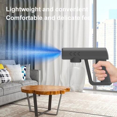 Protable 250ML Blue Light Nano Steam Spray Gun Disinfectant Sprayer Wireless Disinfectant Atomizer Sterilizing Machine Fogger