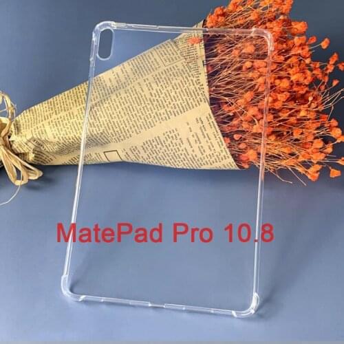 Anti-Knock Transparent Case For Huawei MatePad Pro 10.8 2019 MRX-W09 MRX-AL09 10.8 inch Soft TPU Protective Back Cover