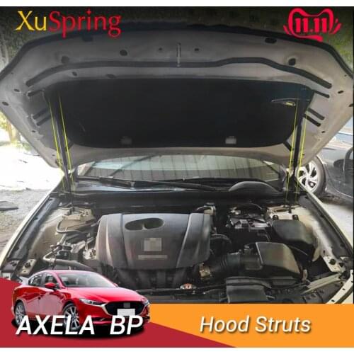 For Mazda3 Mazda 3 Axela 2019 2020 BP Car Engine Cover Hood Spring Shock Bracket Hydraulic Rod Strut Bars No Drilling/Welding