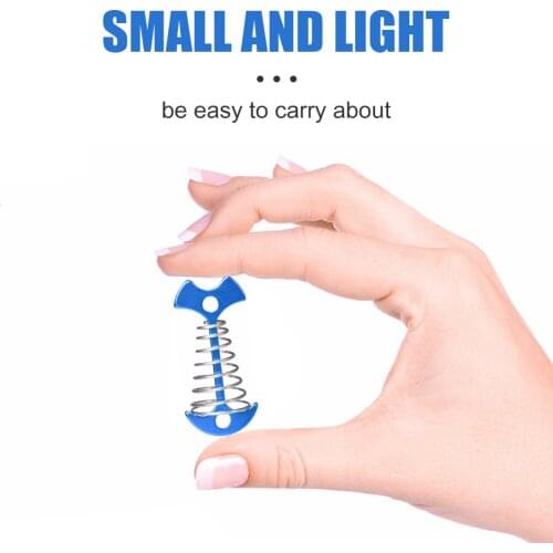 Adjustable Metal Fixed Nail Plank Spring Fishbone Anchor Tent Peg Outdoor Awning Camping Portable Outdoor Elements