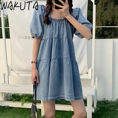 Голубые летние платья Wakuta China At AliExpress