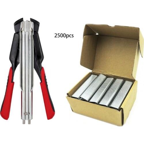 Poultry Cage Clamp Hog Ring SR8 Hog Ring Gun Stainless Steel C Clips Cage Fencing Nailer Pliers