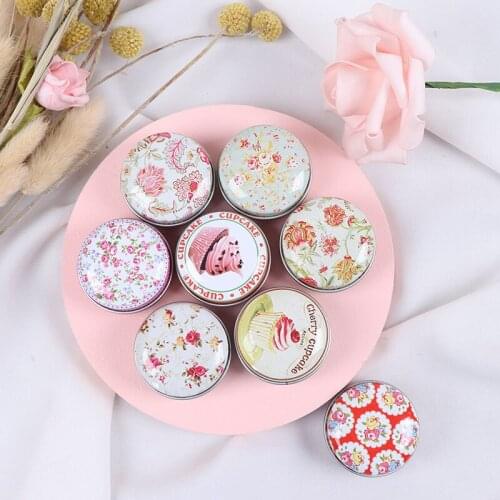 1PCS Metal Packing Tin Jar Boxes Small Medicine Case Cans Coin Headphones Nail Travel Pill Box Mini Tin Pill Case Box