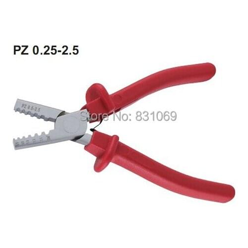 1Pcs PZ0.25-2.5 AWG24-14 Germany Style Small Crimping Plier For Insulated and Non-Insulated Ferrules Brand New
