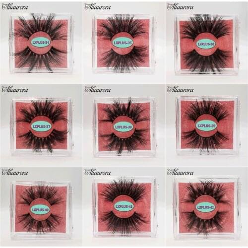 25mm Mink Eyelash Mink Lashes Bulk Eyelash Packaing Box 6D Long Curly Eyelash Extension False Mink Eyelashes Wholesale Makeup