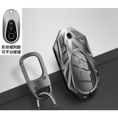 Zinc Alloy car accessories Remote Key Fob Case Cover Shell For Mercedes Benz W223 Class S300 S350 S450 S500 2020 2021 key chains
