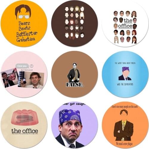 The office tv show Remarkable Icons Pins Badge Decoration Brooches Metal Badges For Backpack Decoration