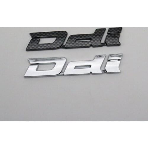 For Isuzu Dmax Ddi Emblem Carbon Fiber or Chrome Logo Car Sticker Rear Trunk Badge Decal Nameplate