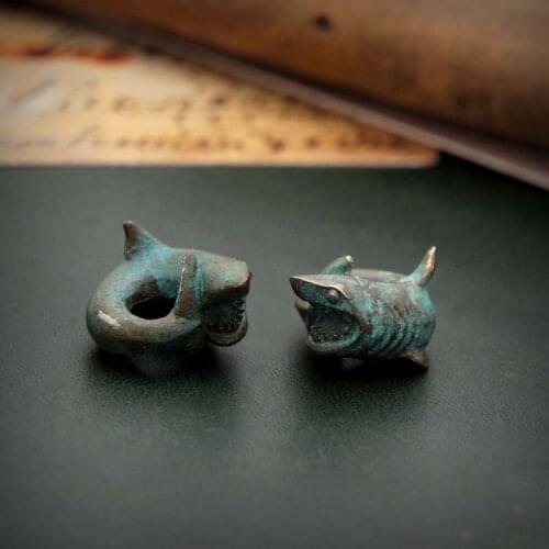 EDC Bronze Knife Beads A Pendant Paracord Outdoor DIY Decorations Bronze Camping Gear EDC Tools