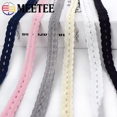 20Meters15mm Mesh Spandex Elastic Band Baby Hair Decorative Stretching Ribbbons Rope Shoulder Strap Belt DIY Accessories EB106