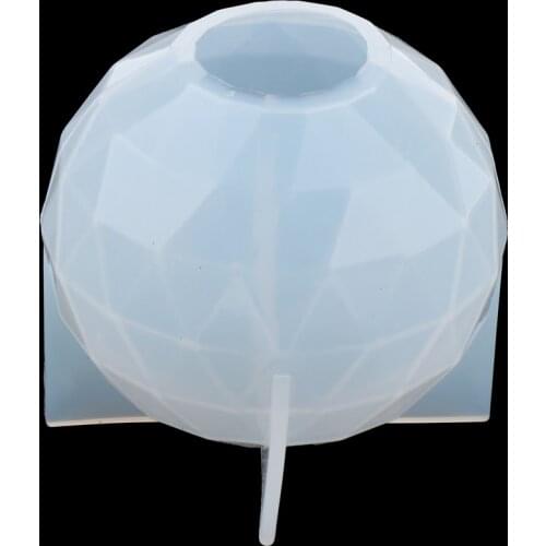 Faceted Ball Shape Silicone Mold Sphere Round Silicone Mould For Resin Casting DIY Ornament