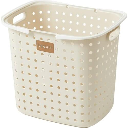 Japan imported hamper plastic laundry basket dirty clothes storage basket clothing toys large clothes basket