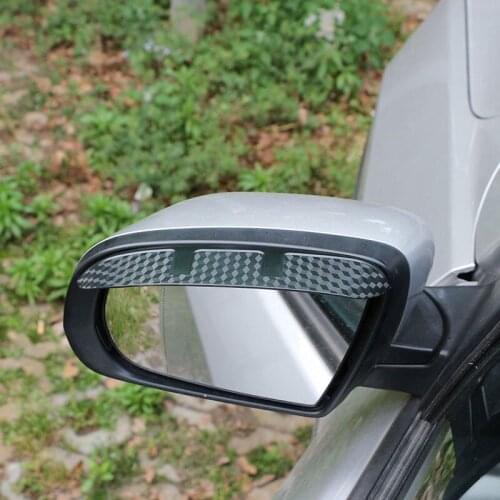 Color My Life Car Rearview Mirror Cover Trim Rain Visor for Jeep Compass 2017-2020 for Jeep Renegade Accessories