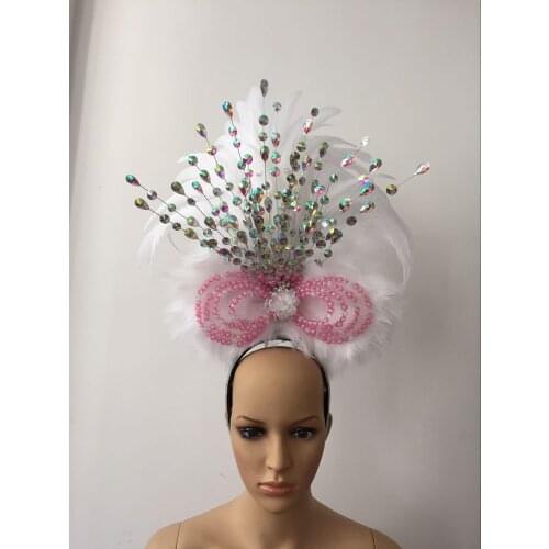 Lo spettacolo di danza copricapo di piume di accessori di abbigliamento La FESTA La Maschera IL Festival