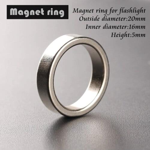 Flashlight tail magnet magnetic ring 20*16*5mm ring outer diameter 20mm, inner diameter 16mm, high 5mm