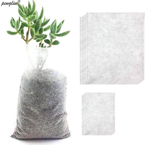 8*10cm Grow Bag For Plants Non-woven Fabrics Seedling-Raising Garden Supplies Environmental Protection All Size 100pcs-pack
