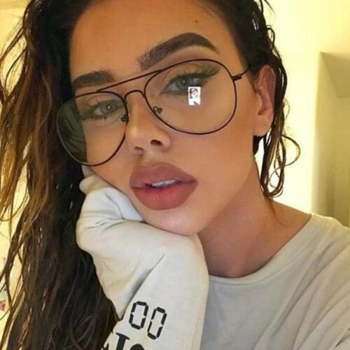 Blue Light Men Classic Pilot Glasses Fashion Glasses Frame Myopia Prescription Glasses Frames Women Optical Eyewear Girls