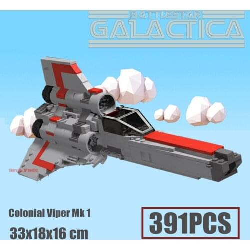 New 3912PCS Battlestar Colonial Viper MK I Star Space Series Wars Model Building Blocks Bricks Kid Toy Gift
