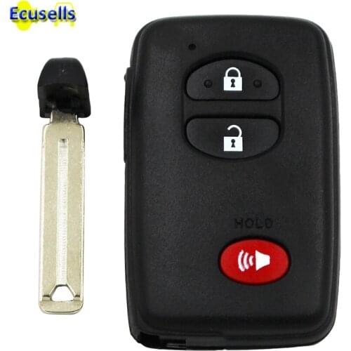 New Smart Remote Key Shell Case 2+1 Button for TOYOTA 4Runner Land cruiser Prius