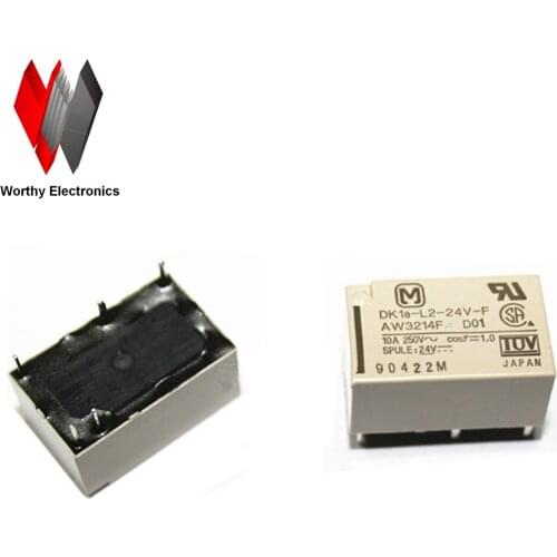 Wholesale 10pcs/lot relay DK1A-L2-24V-F