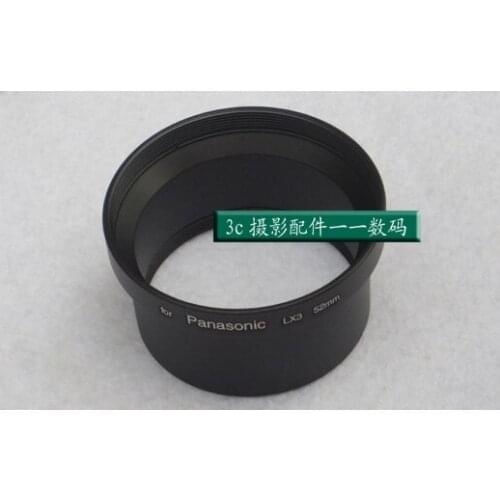 52mm 52 mm filter mount Lens Adapter Tube Ring for Panasonic LX3 LX-3 camera