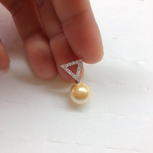 Triangle Style Pendant Mountings Base Findings Settings Jewelry Parts Fittings for Pearls Coral Jade Agate Crystal