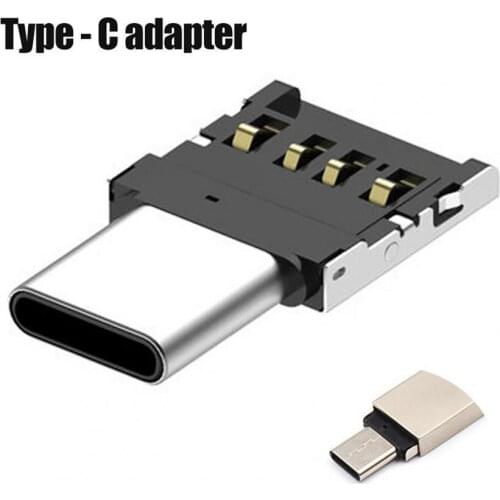 Portable Mini OTG Adapter Type-C to USB Converter Connector for PC Laptop Mobile Phones Computer