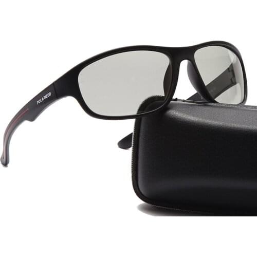Polarized Square Sunglasses Fo Men Fashion Driving Photochromic Retro Shade for Women Classic Brand Designer Decorative Eyewear