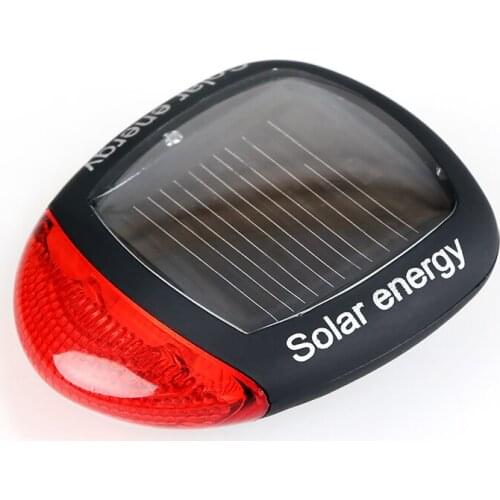 Bicycle rearcycle bike light rear accessories LED signal headlight Tail waterproof Safety Warning light Solar energy Adjustabl