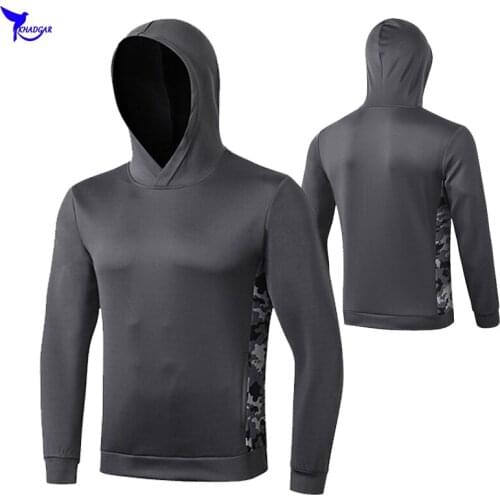 Spring Mens Camouflage Quick Dry Hooded Jackets Gym Fitness Sportswear Outdoor Jogging Running Hoodies Skateboarding Sweatshirt