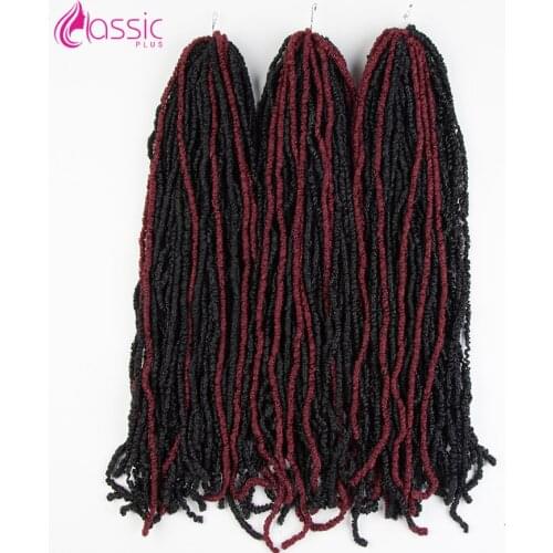 CLASSIC PLUS 20 inch Fluffy Locs Crochet Braids Ombre Spring Twists Hair Synthetic Braiding Hair Extensions Braids Passion Twist