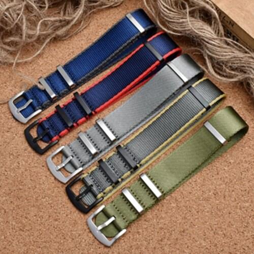 High Quality Nylon Parachute Manufacturer Elastic Watch Belt Nato Waterproof Watch Strap 20 22mm For Samsung Gear Watch Band