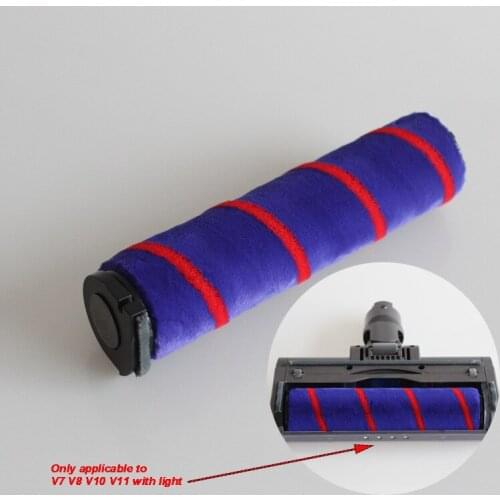 1 Fluffy Electric Floor Brush For Dyson V6 V7 V8 V10 V11 New Style Floor Brush With LightVacuum Cleaner Parts