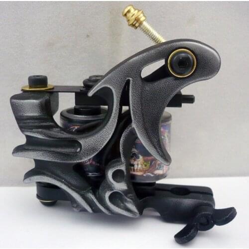 10Pcs/lot Pro Casting Iron Tattoo Machine 10 Wraps coil stainless steel Tattoos Body Art Gun Coil Machine LPC-ITM-7014-15O