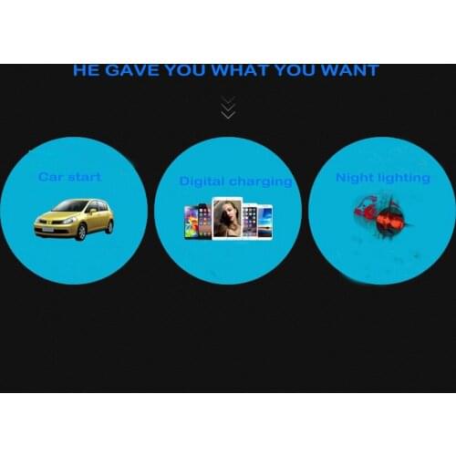 12V 20000mAh Ultra-thin Multifunctional Car Jumping Starter Mobile Power Emergency Charger Booster Battery Portable Charger