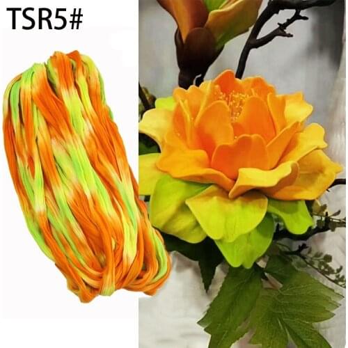 5Pcs/lot Multicolor Artificial Flowers Nylon Stocking Material Accessories Wedding Party Handmade Crafts DIY Wreath Supplies