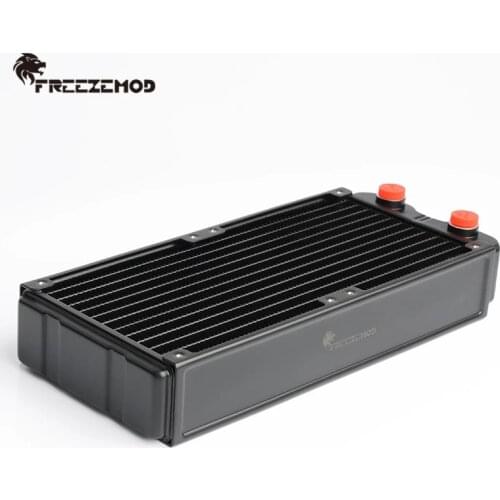 FREEZEMOD Aluminum Radiator 240mm Computer Water Cooling Double-Layer Heat Sink 45mm Thick Row Independent Two-Layer. SR-240SL