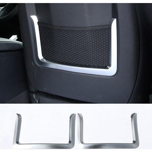 ABS Car Styling Rear Row Back Net Decoration Frame Trim for BMW Series Car Interior Accessories 2 Styles