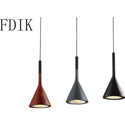 Noridic Dining Room Cement Pendant Lamp Simple Led Hanging Lights for Indoor Living Room Kitchen Vintage Loft Decor Fixtures