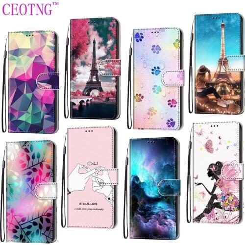 Flip Case For LG G7 G7+ G8 ThinQ One Fit Phone Leather Coque For LG G 7 8 Wallet Bags Card Holder Stand Book Fundas Cartoon Case