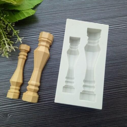 European silicone column mold Cake fondant tools Pillar decoration