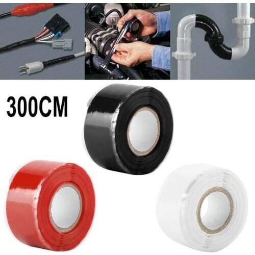 Hot Sale 1X Fiber Tape Waterproof Silicone Seal Repair Duct Tape Performance Self Repair Tape Tape 300CM