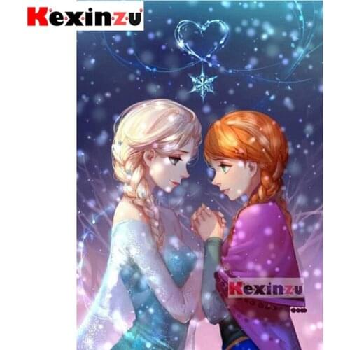 Kexinzu New 5d Full DIY Square Round Diamond Painting Cross Stitch Kit -girl- 3d Embroidery Mosaic Resin Home Decor Gift K2011